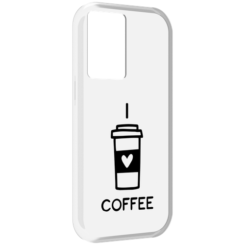 Чехол MyPads Я люблю кофе для OnePlus Nord N20 SE задняя-панель-накладка-бампер чехол mypads я люблю кофе для oneplus 11 задняя панель накладка бампер