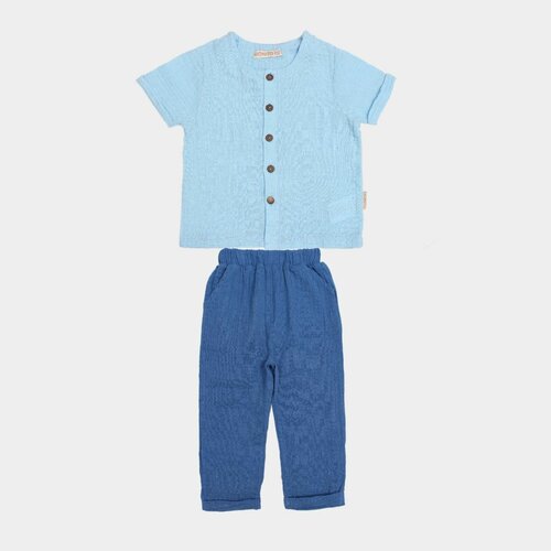 Комплект одежды BONITO KIDS, размер 98, голубой комплект одежды bonito kids размер 98 синий