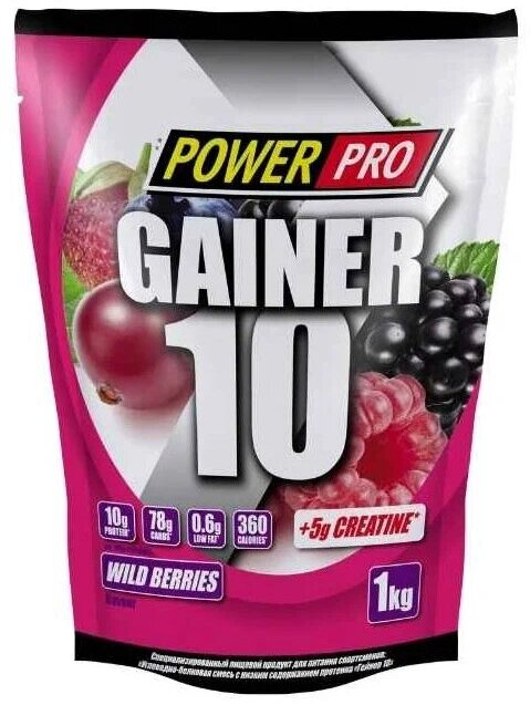 PowerPro Gainer 10 1000g (Лесные ягоды)