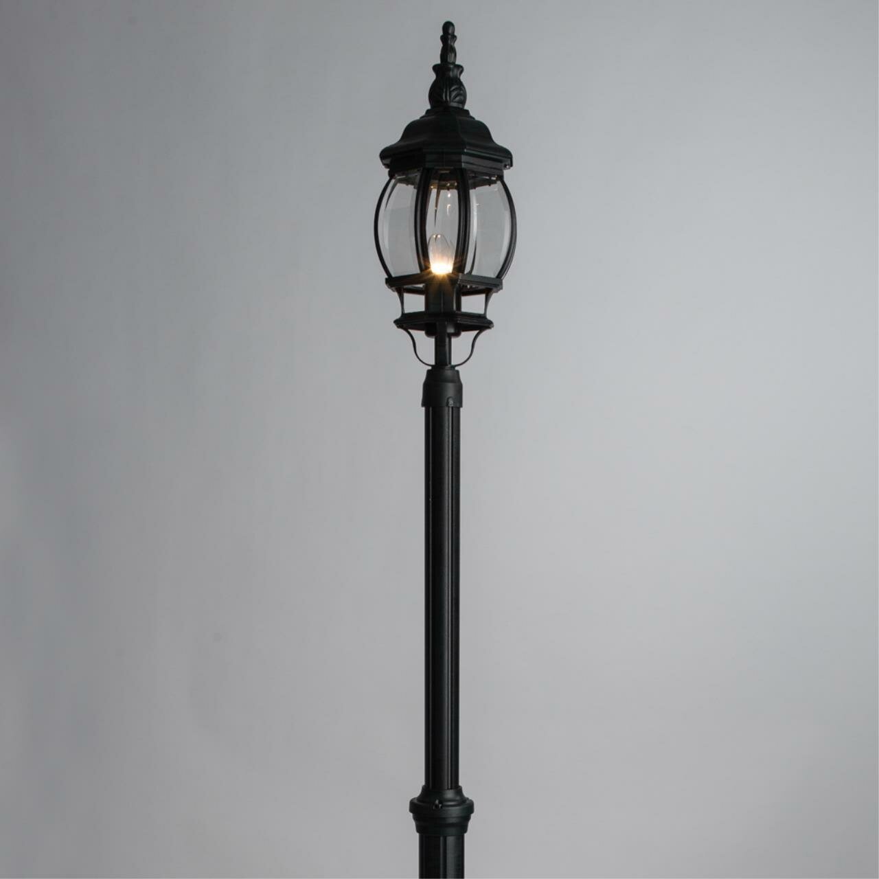 Arte Lamp Садово-парковый светильник Atlanta A1047PA-1BG, E27, 75 Вт, цвет арматуры: черный, цвет плафона бесцветный