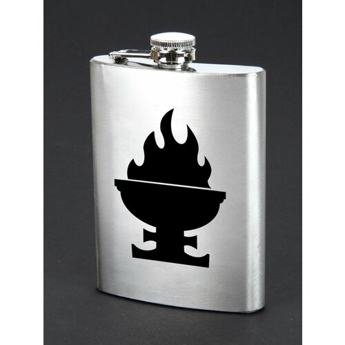 Фляжка для алкоголя с гравировкой 240мл 8oz Warhammer 40000 Орден Эбеновой Чаши