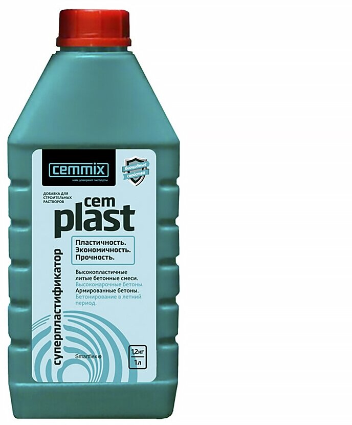 Суперпластификатор для бетона Cemmix CemPlast, 1 л