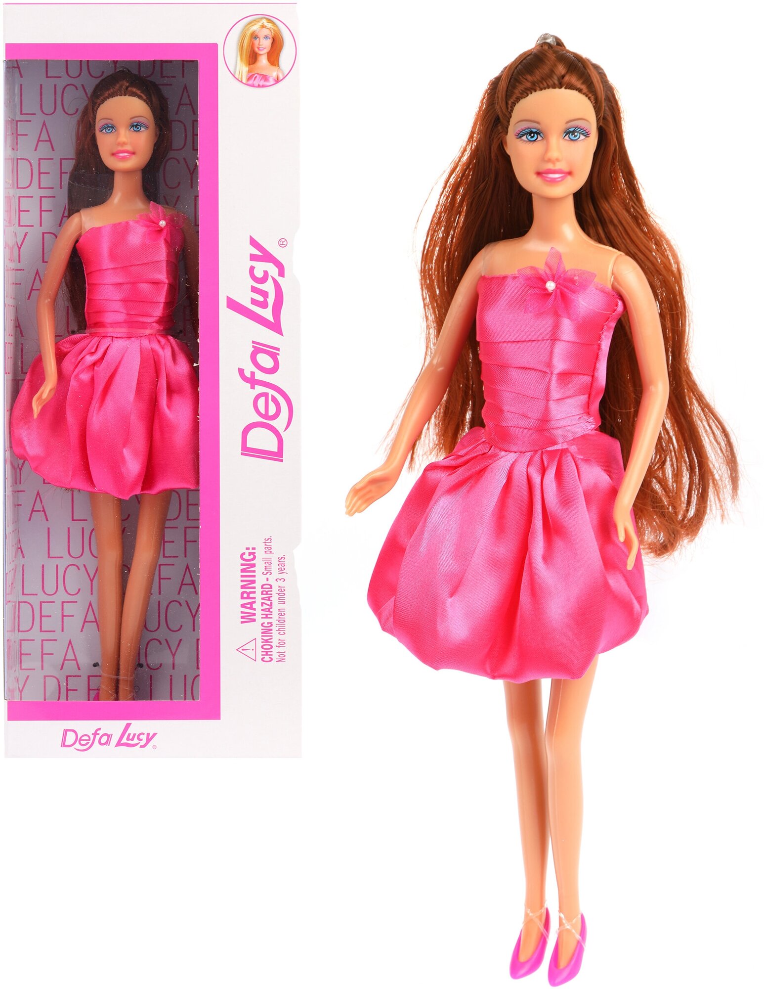 Кукла Модница в розовом платье