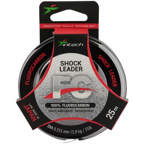 флюорокарбон intech fc shock leader 25м 0 234mm 3 5kg 7 7lb Флюорокарбон Intech FC Shock Leader 25м (0.555mm (15.9kg / 35lb))