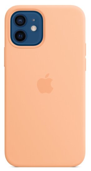 Панель-накладка Apple Silicone Case with MagSafe Cantaloupe для iPhone 12/12 Pro