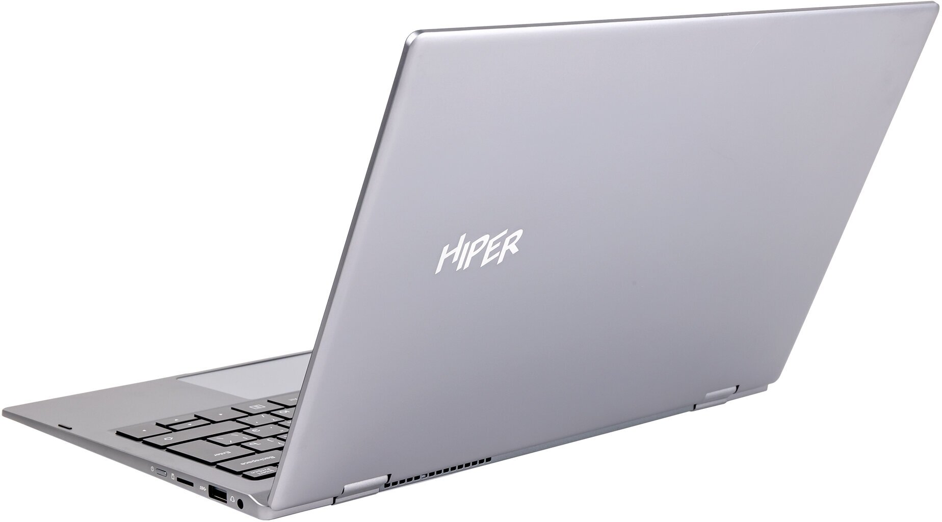 Ноутбук HIPER SLIM 360 H1306O5165WM (13.3", Core i5 1235U, 16Gb/ SSD 512Gb, Iris Xe Graphics eligible) Серый - фото №12