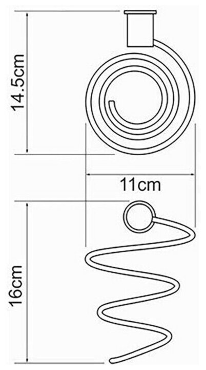 Держатель фена WasserKRAFT K-1080WHITE 9063551 - фото №3