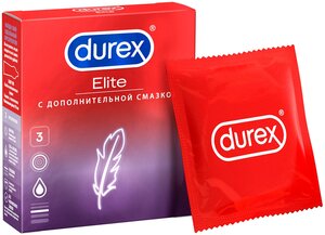 Презервативы Durex Elite сверхтонкие, с дополнительной смазкой 3 шт.