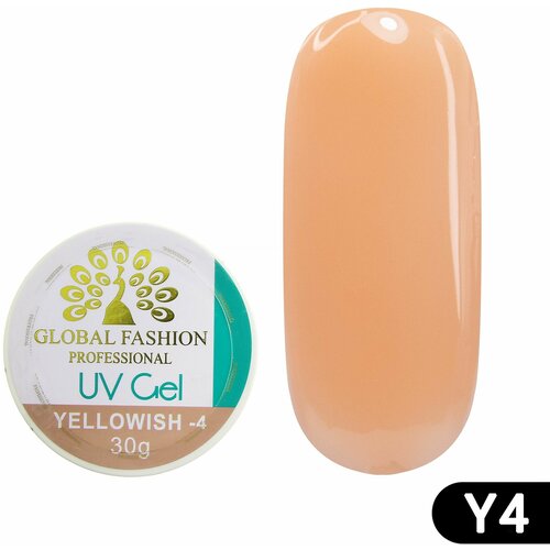 Global Fashion Камуфлирующий гель для наращивания и моделирования ногтей Yellowish-4, 30 гр global fashion камуфлирующий гель для наращивания и моделирования ногтей yellowish 3 80 гр