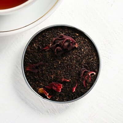 Чай чёрный с каркаде «30 кружек»: с каркаде, 60 г - фотография № 19