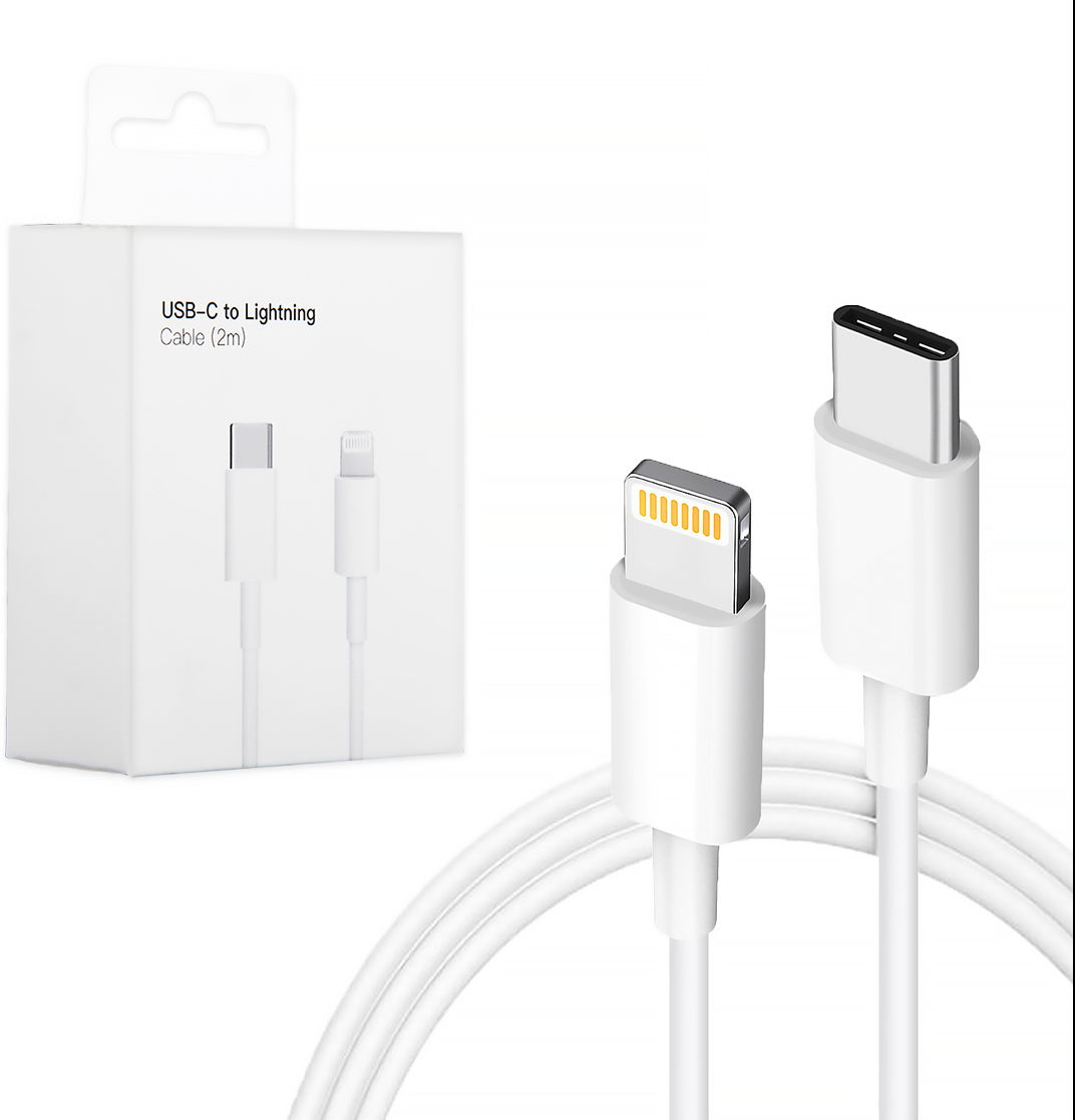 Кабель USB Type-C - Lightning для iPhone(MKQ42ZM/A), белый, 2м