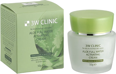 Увлажняющий крем с экстрактом алоэ вера [3W Clinic] Aloe Full Water Activating Cream