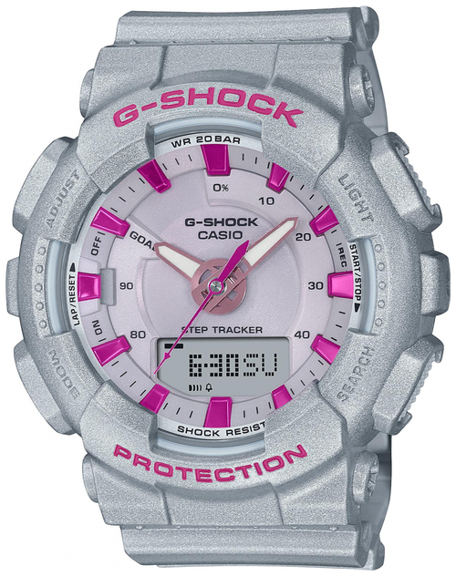 Наручные часы CASIO Наручные часы Casio G-Shock GMA-S130NP-8A, серебряный, серый