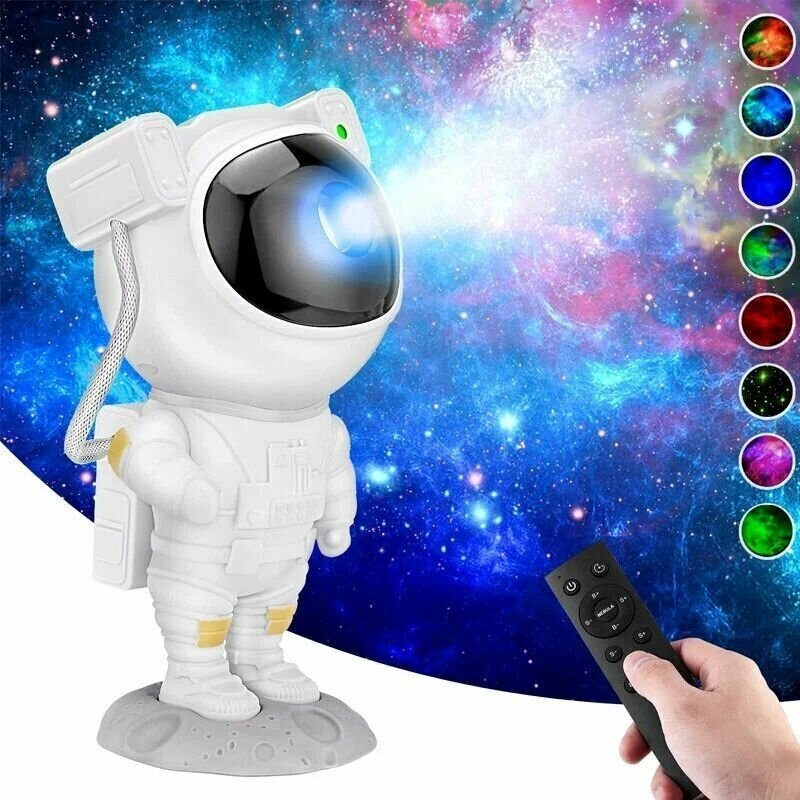 Детский ночник-проектор звездного неба Астронавт с пультом управления - фотография № 11
