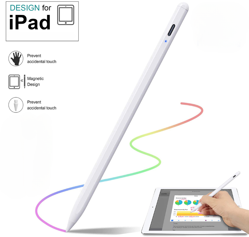 Стилус универсальный для iPad с 2018г и новее / Stylus Pen c магнитной поддержкой