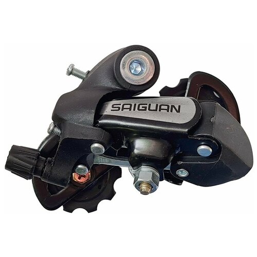 фото Переключатель задний hg-39a дискретный на 9 ск., короткая лапка (57мм), ёмкость 28t, крепление на петух, алюминий/сталь/пластик china