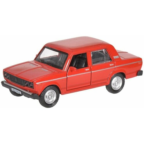 Модель машины машина металлическая kings toy 82106d 12 лада 2106 свет и звук красный 1 32