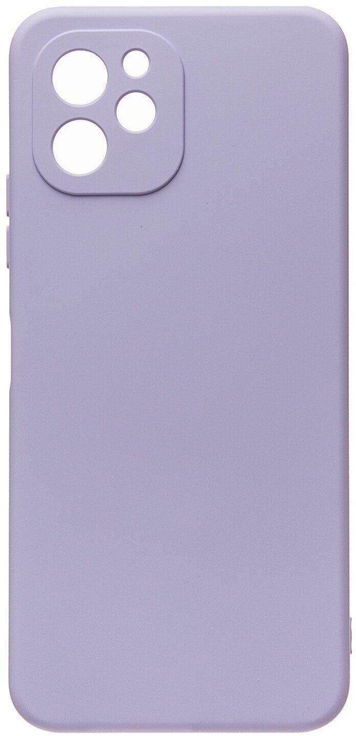 Однотонный силиконовый чехол для Huawei nova Y61 / с soft touch покрытием / светло-фиолетовый