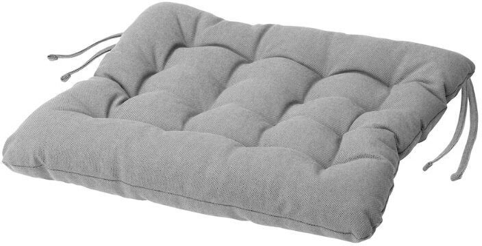 Подушка на стул Икеа Виппэрт Vippart, 38 x 38 см, серый