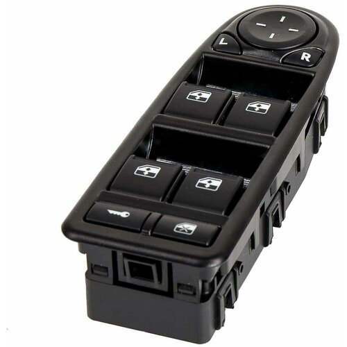 Блок управления стеклоподъемниками / Модуль двери водителя LADA Kalina I люкс (4 переключателя, регулировка зеркал)