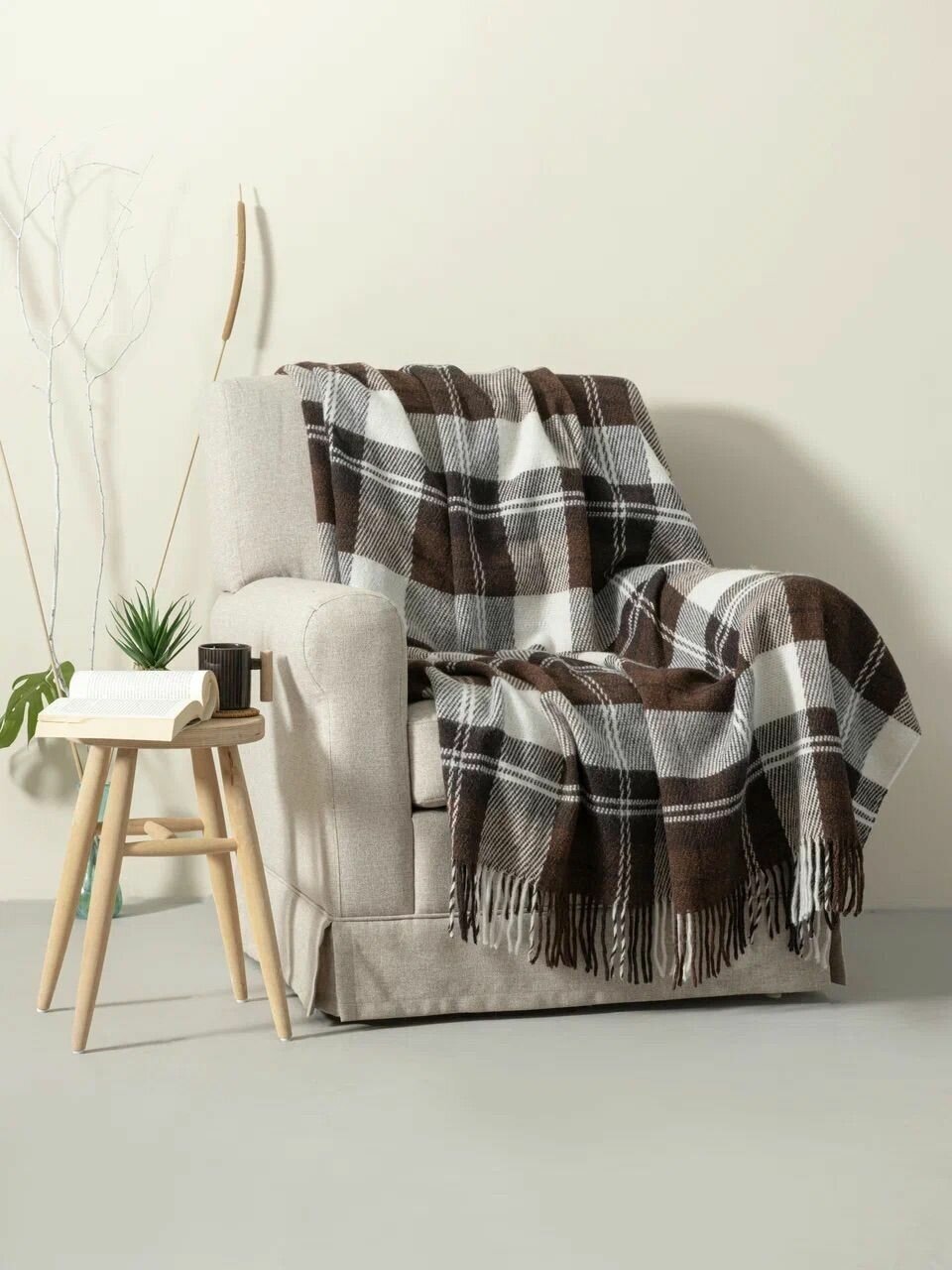 фото Плед из овечьей шерсти Верона 140х200 см, Шерстяной Плед Venera,