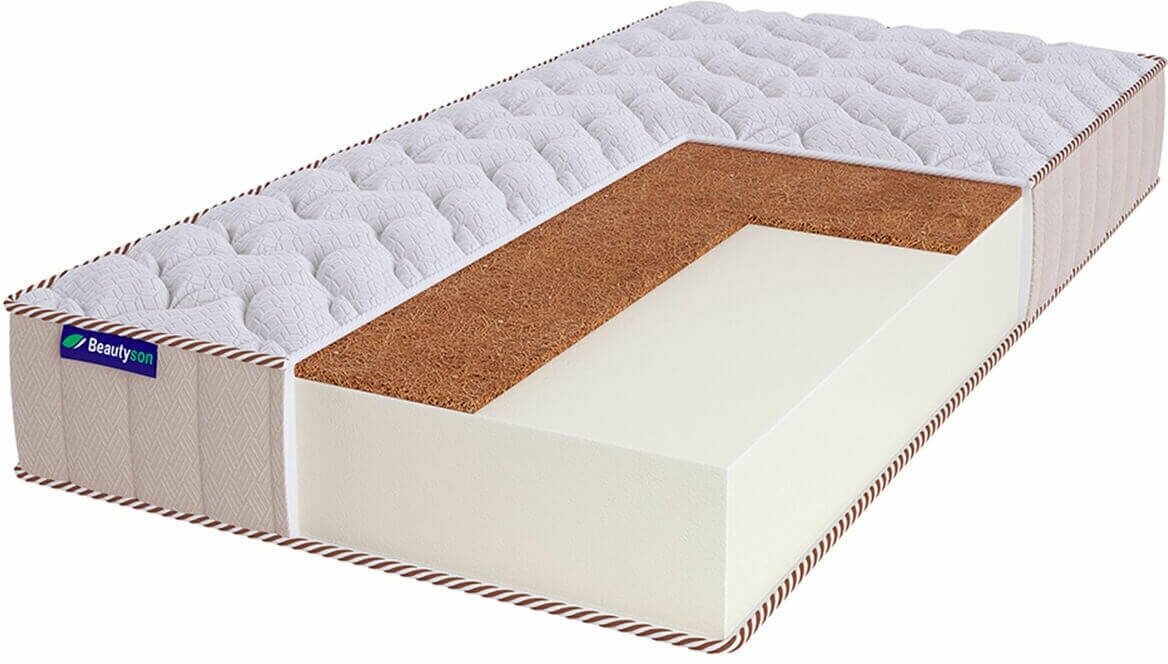 Свернутый беспружинный матрас Beautyson Roll Foam 14 Cocos Hard LUX 95х195