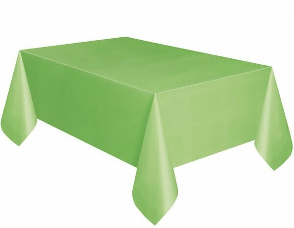 Скатерть "Праздничный стол" одноразовая пвх, цвет зеленый салатовый, 137х183 см