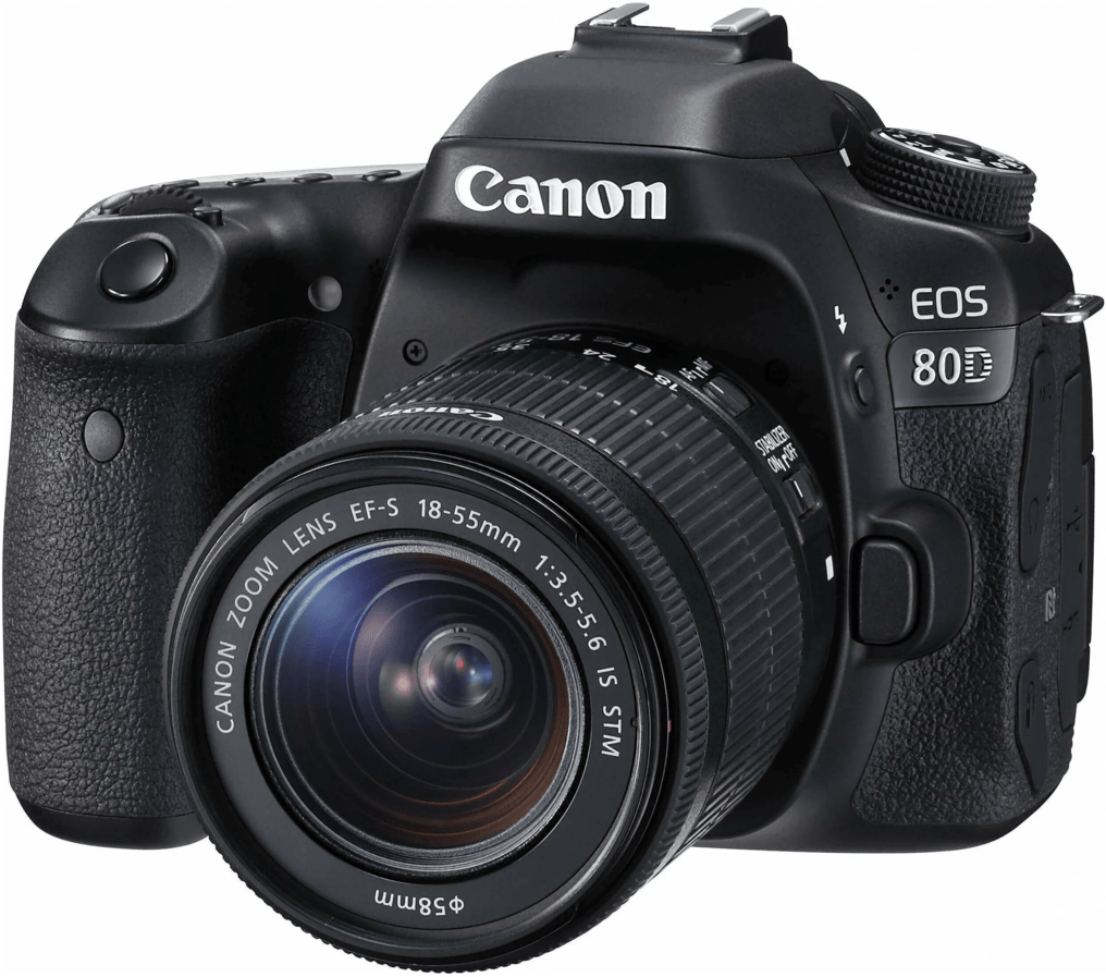 Фотоаппарат Canon EOS 80D Kit черный - Canon EF-S 18-55mm f/3.5-5.6 IS STM