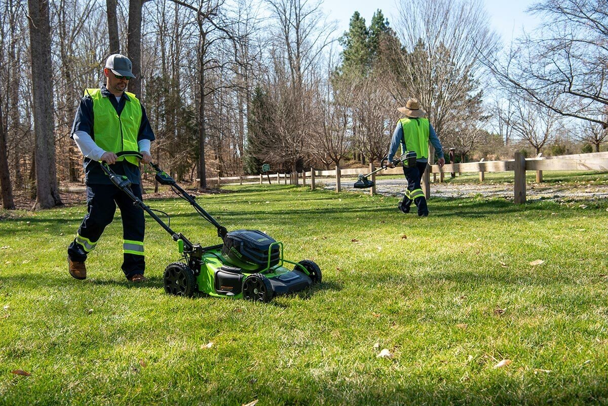 Аккумуляторная газонокосилка GreenWorks GC82LM51SP2 2515907 - фото №10