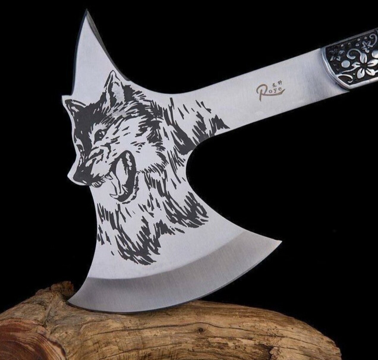 Топор туристический Волк для кемпинга с точилкой для ножей и топоров - фотография № 2