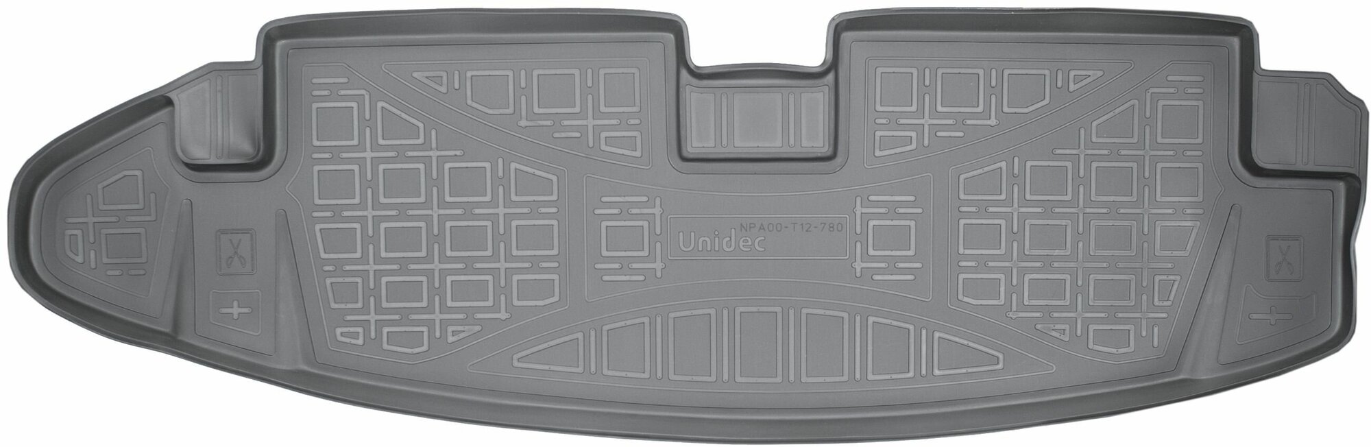 Коврик в багажник (полиуретан) для Chevrolet Trail Blazer GM 800 2012- 7 мест короткий NPA00-T12-780