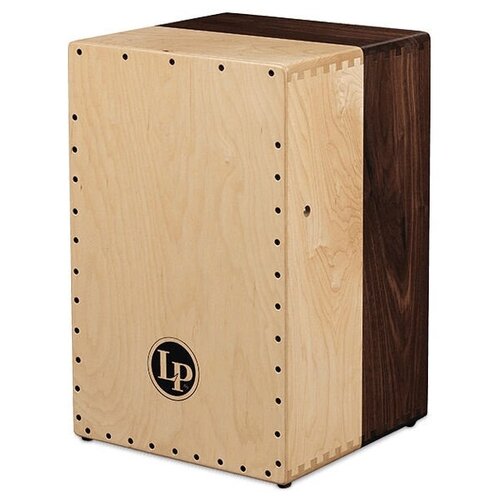 Latin Percussion LP1422 Cajon Americana 2- Voice Wire Solid Black Walnut & Solid Hard Maple lp 1428nybs americana black box string cajon кахон