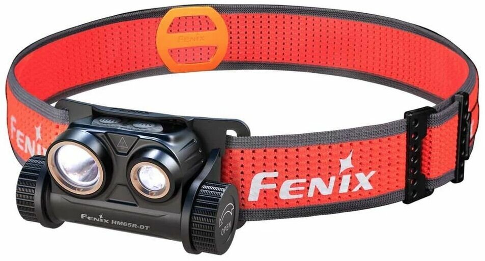 Фонарь налобный Fenix HM65R-DT Dual LED 1500 Lm Black