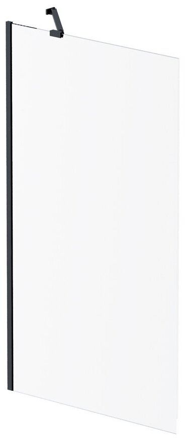 Шторка для ванной AM.PM Gem W90BS-080-140BT 80х140 фиксированная  стекло прозрачное профиль черный матовый