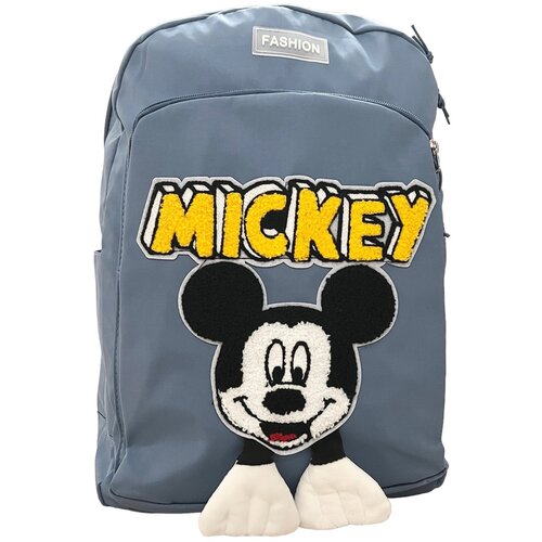 Рюкзак школьный, ранец, портфель школьный, вместительный универсальный с Микки маусом синий