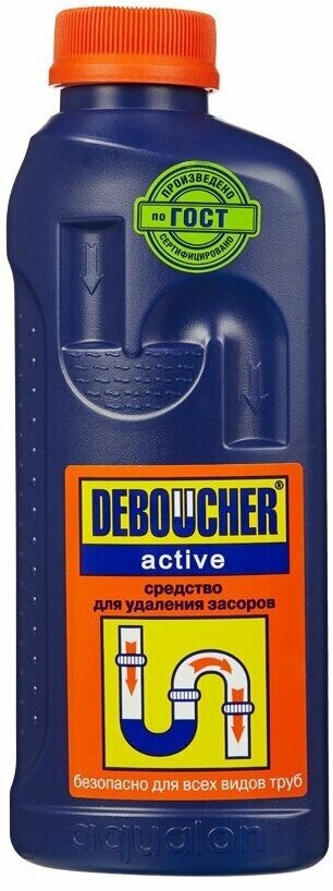 Аквалон Средство для прочистки труб дебошир жидкость 1л аквалон
