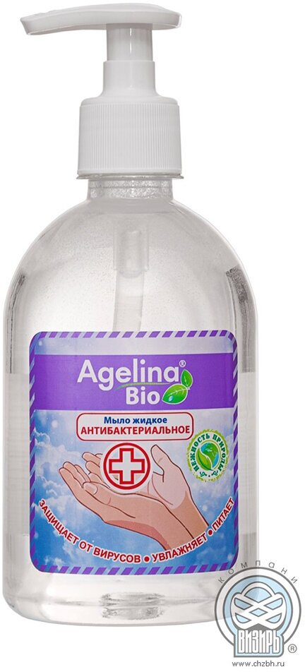 Жидкое мыло антибактериальное Agelina Bio Алоэ, 500 г