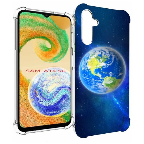 Чехол MyPads Планета-Земля для Samsung Galaxy A14 4G/ 5G задняя-панель-накладка-бампер