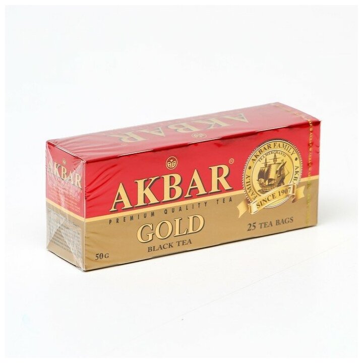 Чай черный Akbar Gold, в пакетиках, 2 г × 25 шт. - фотография № 4