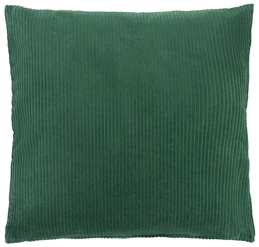 Чехол на подушку фактурный из хлопкового бархата зеленого цвета из коллекции Essential, 45х45 см, Tkano, TK22-CC0017