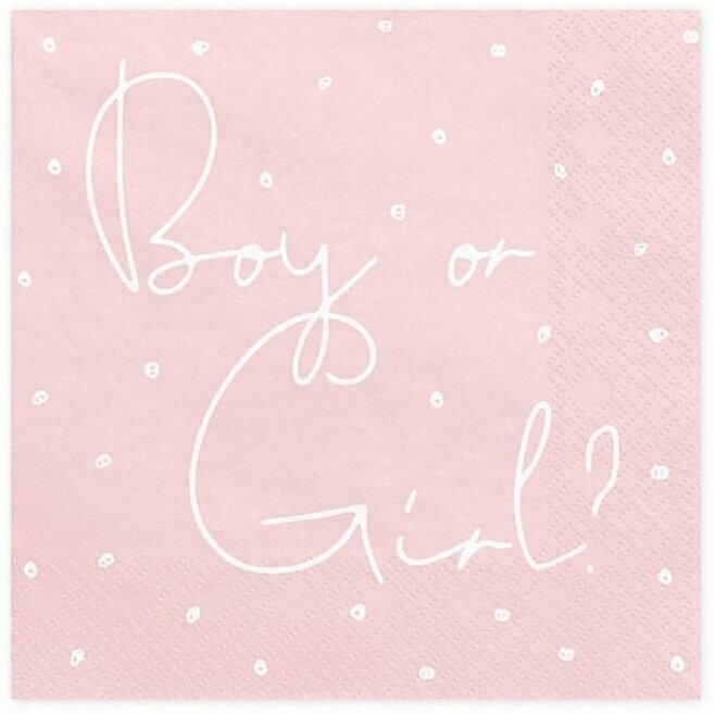 Салфетка Boy or Girl? 33см 20шт - фотография № 1