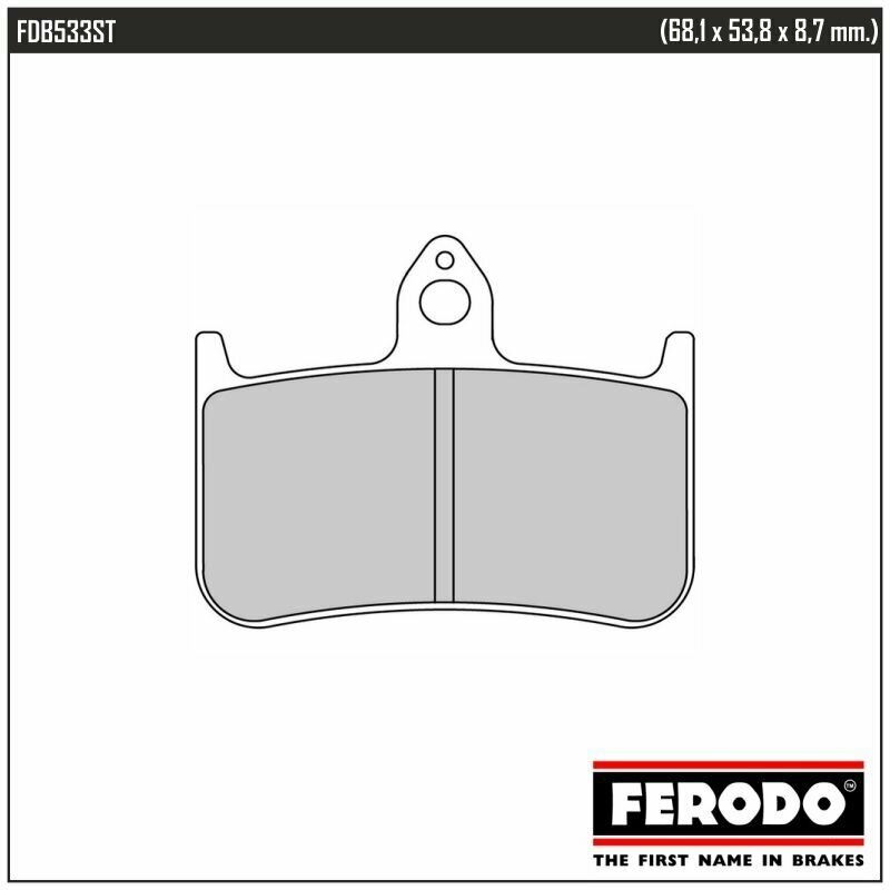 FERODO FDB533ST - накладки тормозные