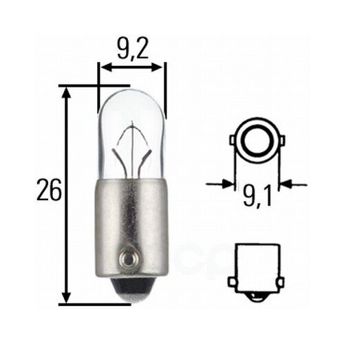 Лампа T4w 24v Ba9s 8gp002067-241 HELLA арт. 8GP002067-241