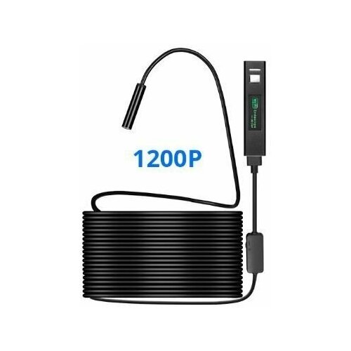 Эндоскоп WiFi для ios android жесткий кабель D-8mm 1 метр 8mm 1200p 2m 3 5m 5m hd wifi inspection camera ip68 waterproof usb endoscope borescope support android ios iphone windows mac