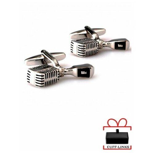 Запонки Микрофон черный CUFF-LINKS