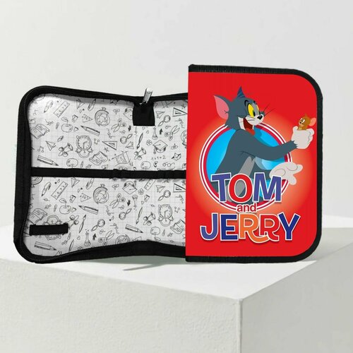 Пенал школьный Том и Джерри - Tom and Jerry № 4 фигура bearbrick medicom toy tom flocky edition tom and jerry 1000%