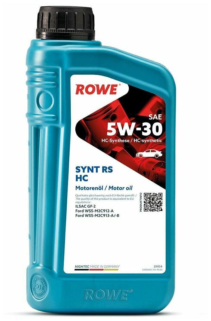 Масло моторное ROWE HIGHTEC SYNT RS SAE 5W-30 HC (1 л)