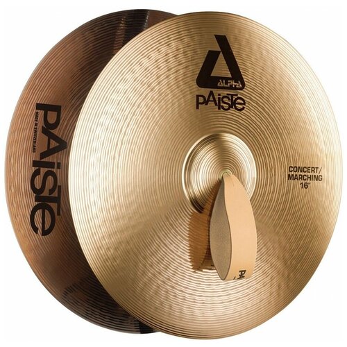 Тарелки оркестровые 16” Paiste 0002505016 Alpha Concert/Marching Тарелки оркестровые 16”