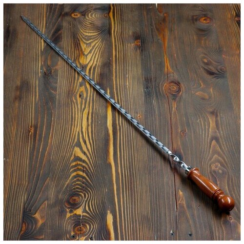 Шампур узбекский для шашлыка с деревянной ручкой 70 см