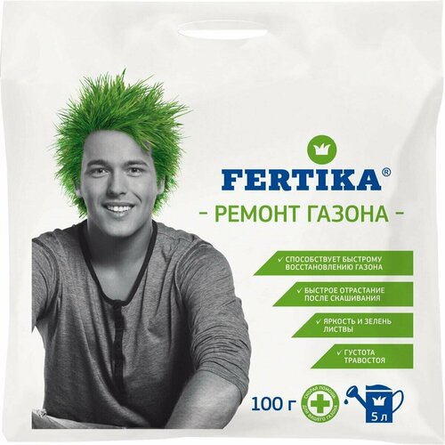 Удобрение фертика (FERTIKA) ремонт газона 100 г удобрение фертика ремонт газона fertika 800 гр